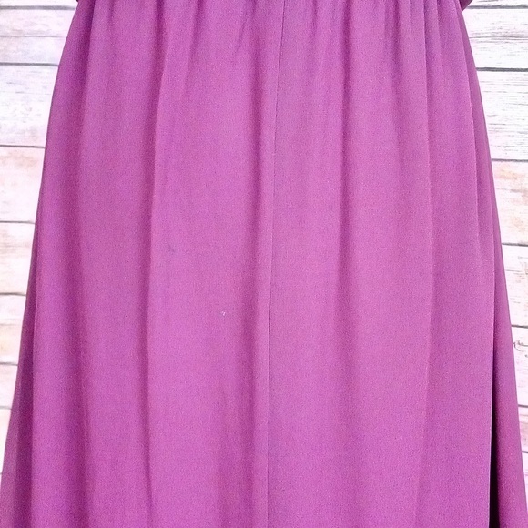 Show Me Your Mumu | ‘Kendall’ Merlot Chiffon Sheer Drapey Formal Maxi Dress - Picture 4 of 8